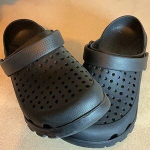 Skechers Black Mules Slip-On Comfort